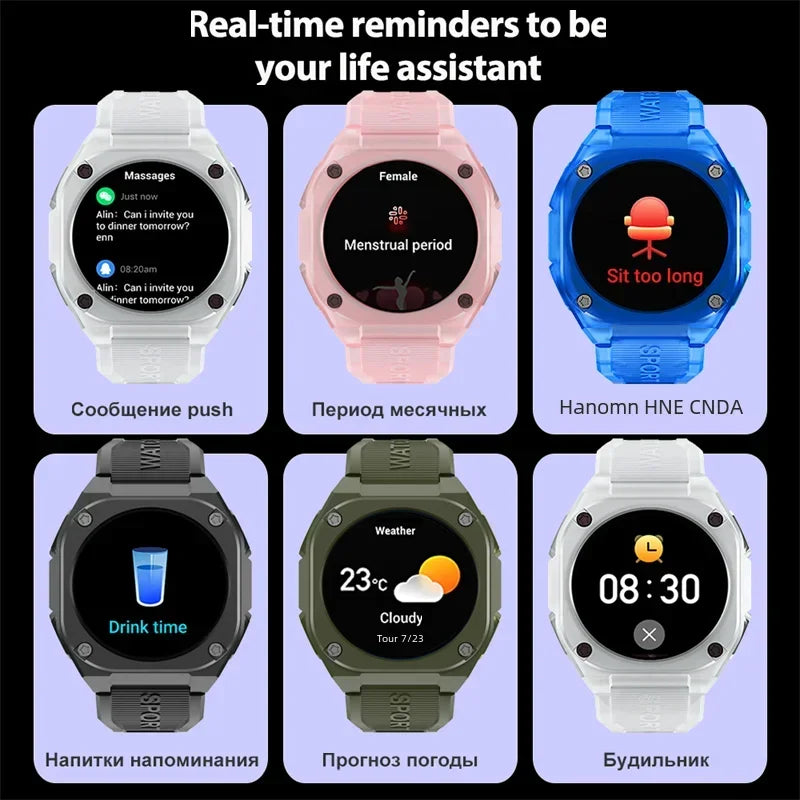 2024 Voice Calling Smartwatch Men Health Monitoring 5ATM Waterproof Smart Notifications Voice Assistant Sports Smart Watch Women