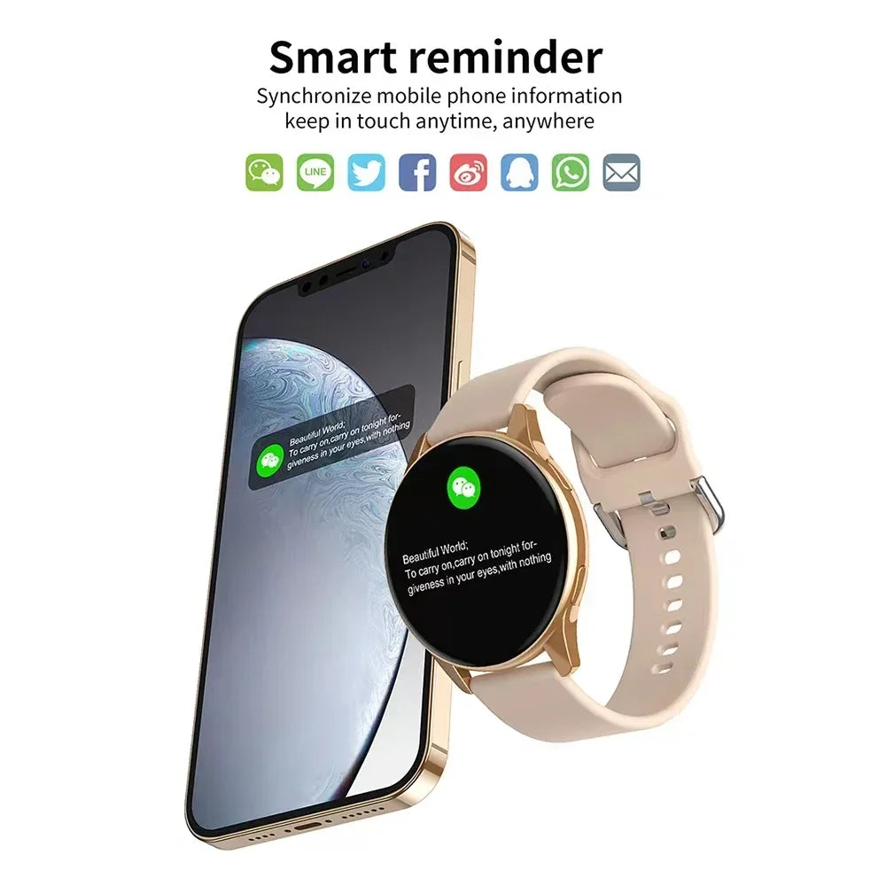 2024 Women Bluetooth Call Smart Watch HeartRate Blood Pressure Monitoring Smartwatches Waterproof Men Smartwatch For Samsung IOS