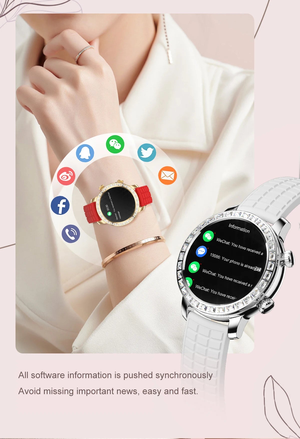 2024 New Smart Watch Z95 Mini AMOLED Reloj Ladies Women Fitness Wrist Health IP68 Waterproof Luxury Z95Mini Round Smartwatch