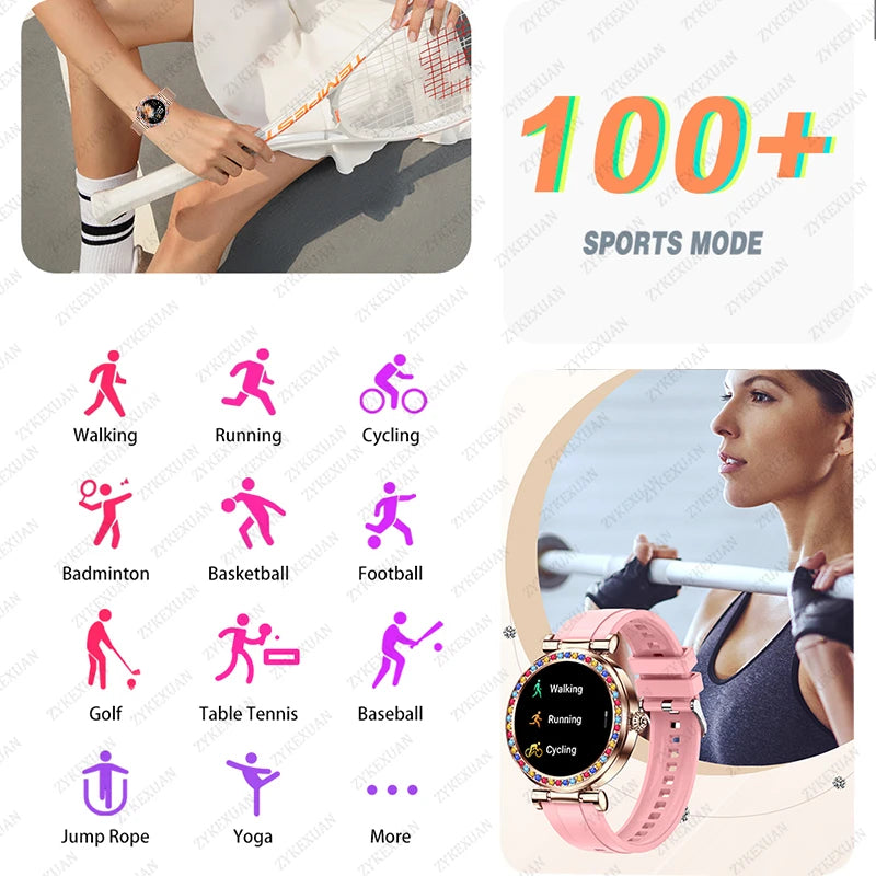 For Xiaomi Huawei 2024 New Smart Watch Men Women Heart Rate Blood Pressure Fitness Tracker Bluetooth Call Smartwatch Man+Box