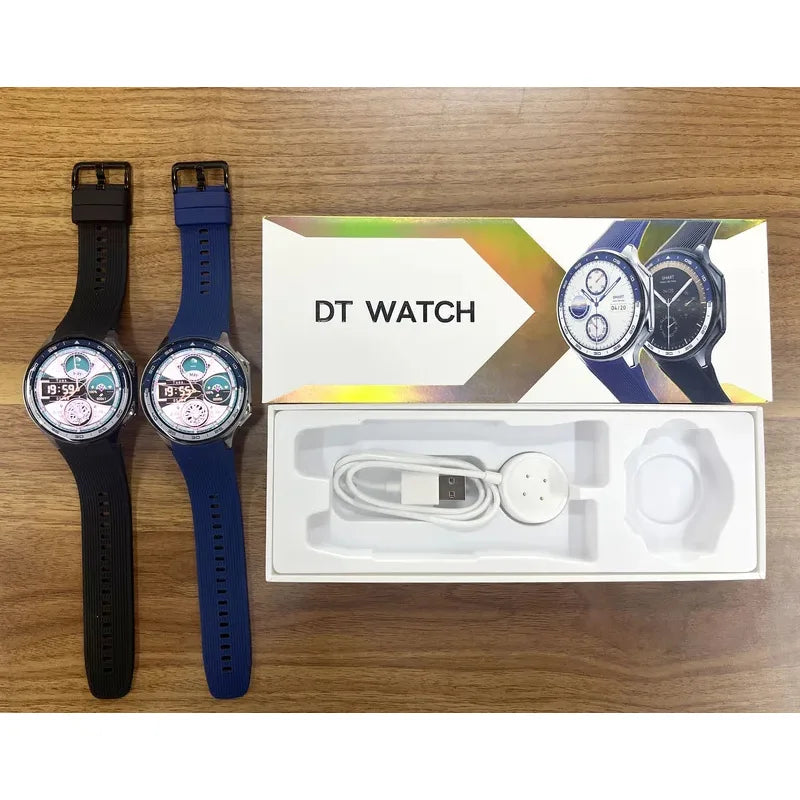 2024 DT Watch X 1.43Inch Amoled Smart Watch 4GB Large Memory Heart Rate BT Call Waterproof Voice Assistant Men Sports Smartwatch