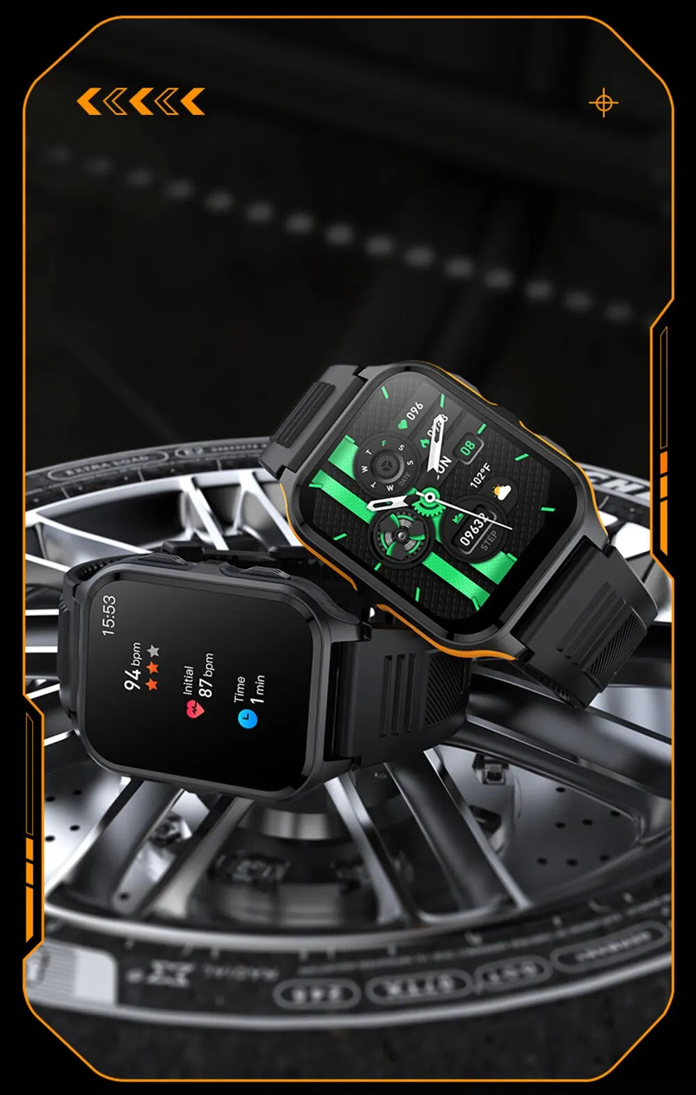 2024 New Smartwatch 1.83" Color Screen Full Touch Dial Outdoor Sports Smart Watch Bluetooth Call Health Check Man Watch