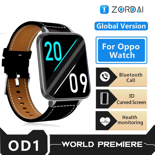 Zordai For Xiaomi OD1 Fitness Sports Bracelet 1.96" 3D Curved Screen Smart Watch Men Waterproof Women Smartwatch Bluetooth Call