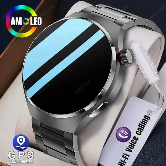 For Huawei GT4 PRO Smart Watch Men AMOLED HD Screen Sport Watches Bluetooth Call GPS Tracker Heart Rate NFC Smartwatch 2024 New