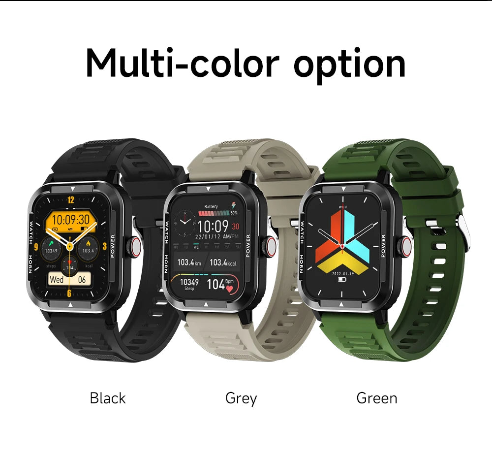 2024 Smart Watch Men Blood Glucose Bracelet Fitness Tracker Sports Watch Bluetooth Call Smart Clock Blood pressure Smartwatch