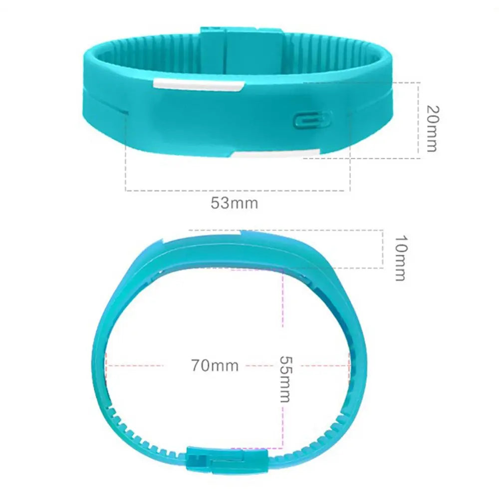 Fashion Charming Wristwatches Unisex Trendy Women's Silicone Candy Color LED Sports Bracelet Touch Digital Wrist Watch For Kids