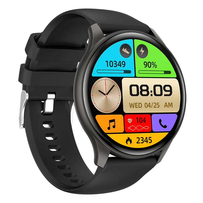 2024 New NFC AMOLED Smartwatch Men Women BT Wireless Call Compass Voice Assistant GPS Sports Fitness SmartWatch For Android IOS