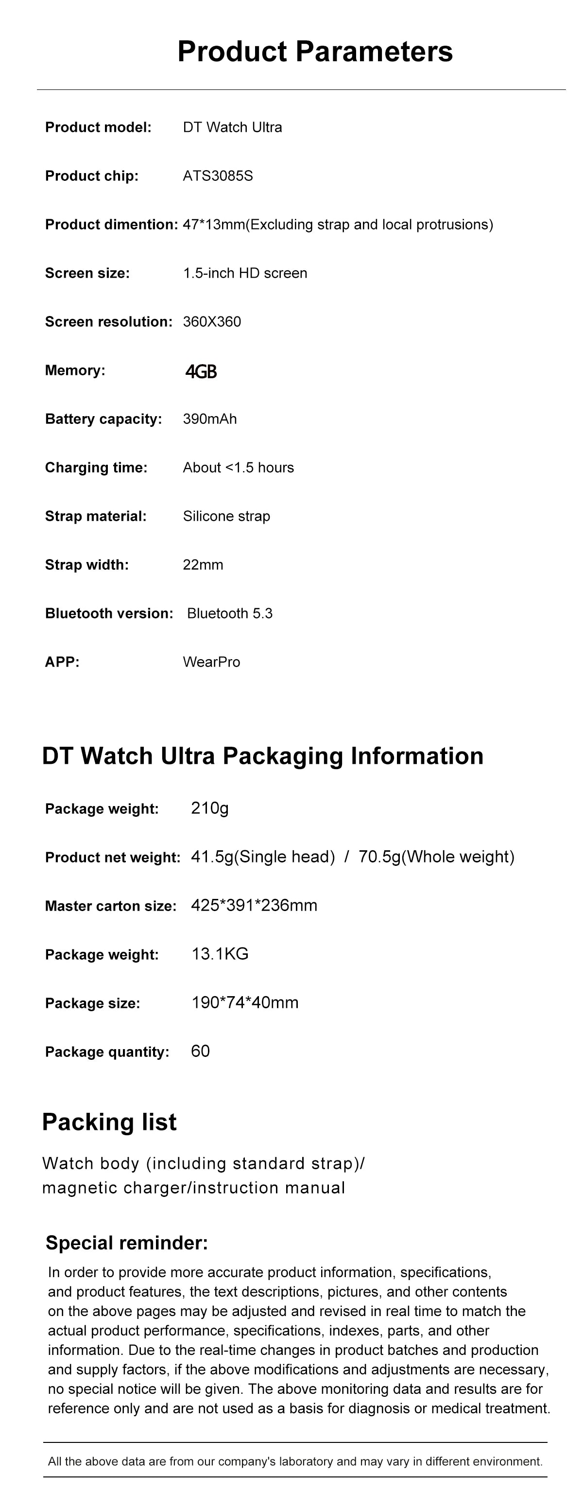 2024 DT Watch Ultra 7 Smart Watch AMOLED USB Disk 4GB Photo Album Wireless Charging Local Music Men Smartwatch Bluetooth Call