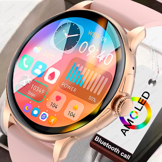 2024 Smartwatch Women 466*466 AMOLED 1.43" HD Screen Always Display Time Bluetooth Call IP67 Waterproof Sports Smart Watch Men