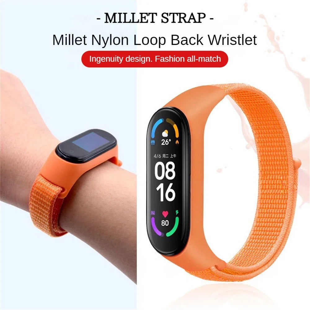 Watch Protective Strap For Mi Band 4 5 6 7 Sports Wristband Breathable Wristband For Miband Strap Replacement Strap