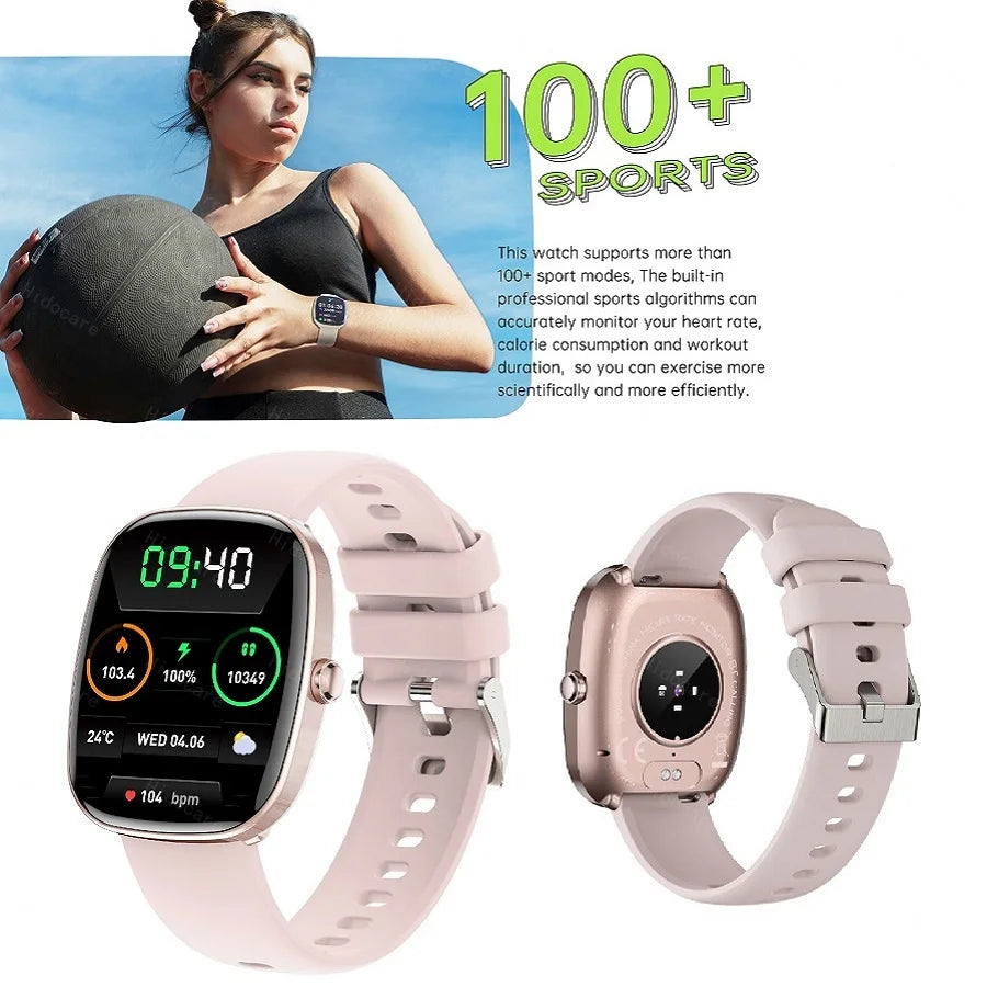 2024 Smartwath Woman Sports Clock Bluetooth SOS NFC Waterproof IP68 Wine Barrels Shape Portuguese Korean Polish Language Men New