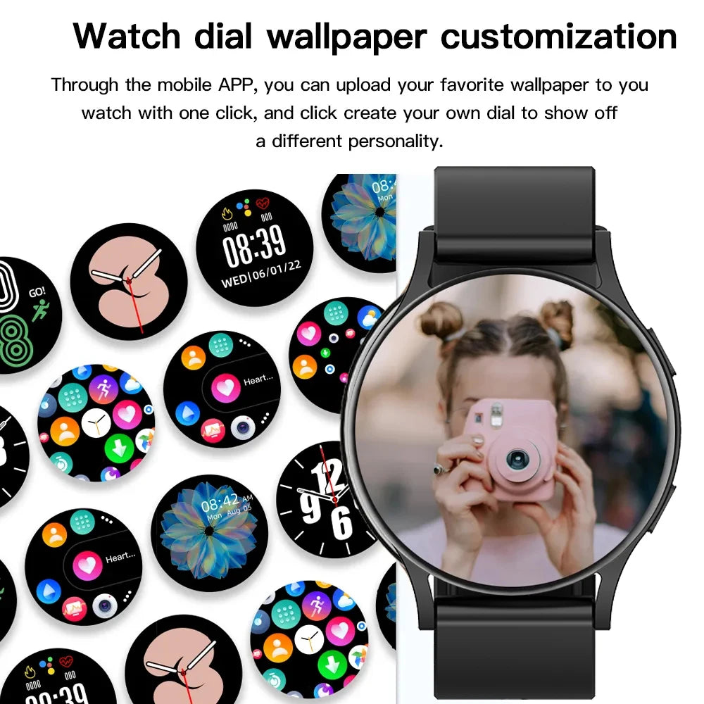 2024 Smart Watch Men Bluetooth Call HeartRate Blood Pressure Monitoring Smartwatches IP67 Waterproof Women Watch For IOS Android