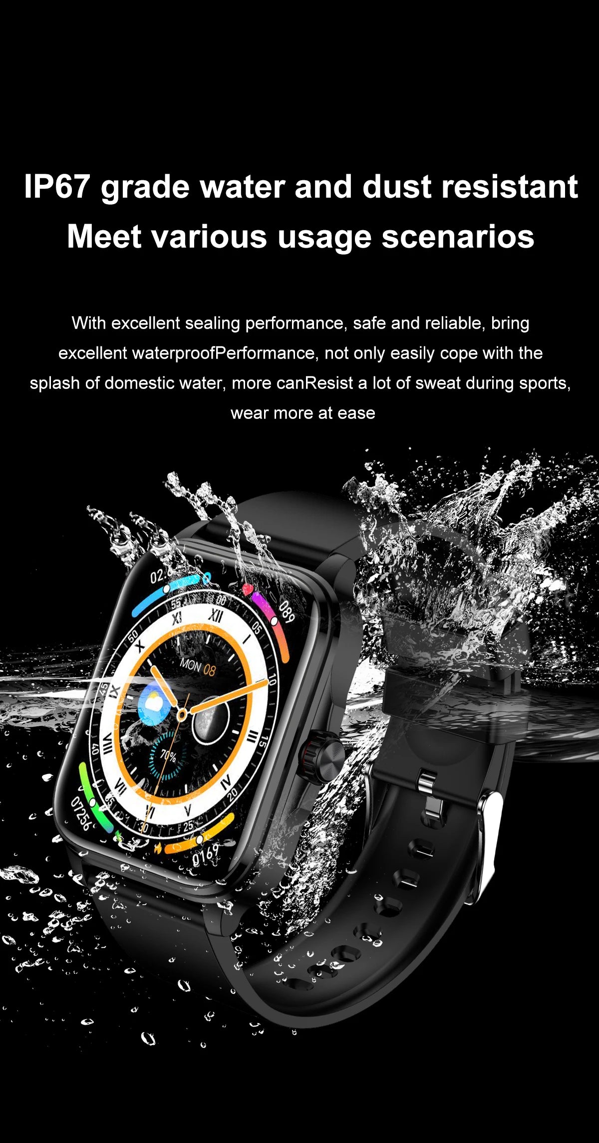 T90 Blood Glucose Blood Oxygen Blood Pressure Heart Rate Monitoring Bluetooth Call Health Fashion Smart Watch For Men Women 2024