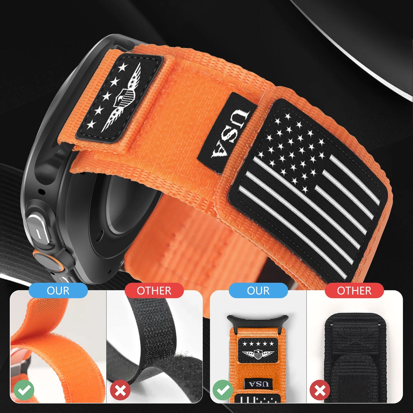 Rugged Nylon Strap For Samsung Galaxy Watch 7 Ultra 47mm accessories Sport Fabric bracelet correa Galaxy watch Ultra band 47 mm