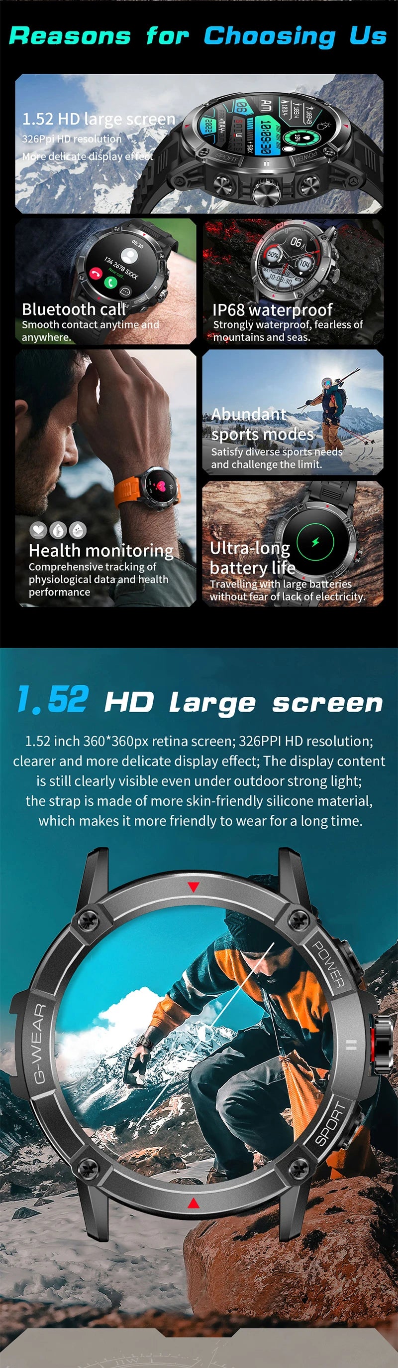 Smartwatch Rtl8763Ewe Latest Chip Bluetooth Calling Montres Intelligentes Connecte Compass Sports NX8 Smart Watch for Men 2024