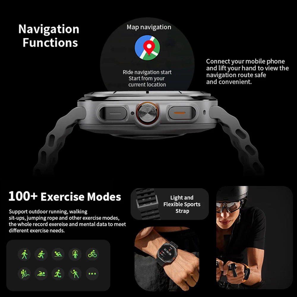 For Galaxy Watch 7 Smartwatch Men 1.43inch AMOLED Display GPS Motion Track NFC Compass 2024 New Bluetooth Call Smart Watch Women