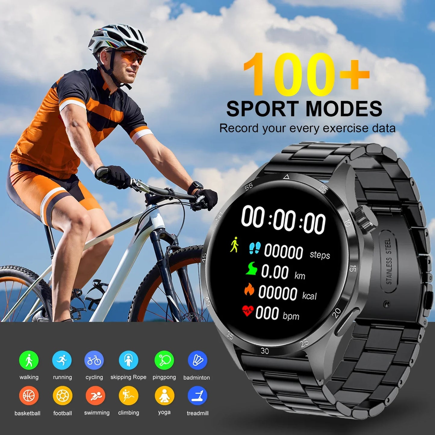 2024 New Original for Huawei Watch 4 Pro Smart Watch Man AMOLED Screen Bluetooth Call Blood Glucose Health Monitoring smartwatch