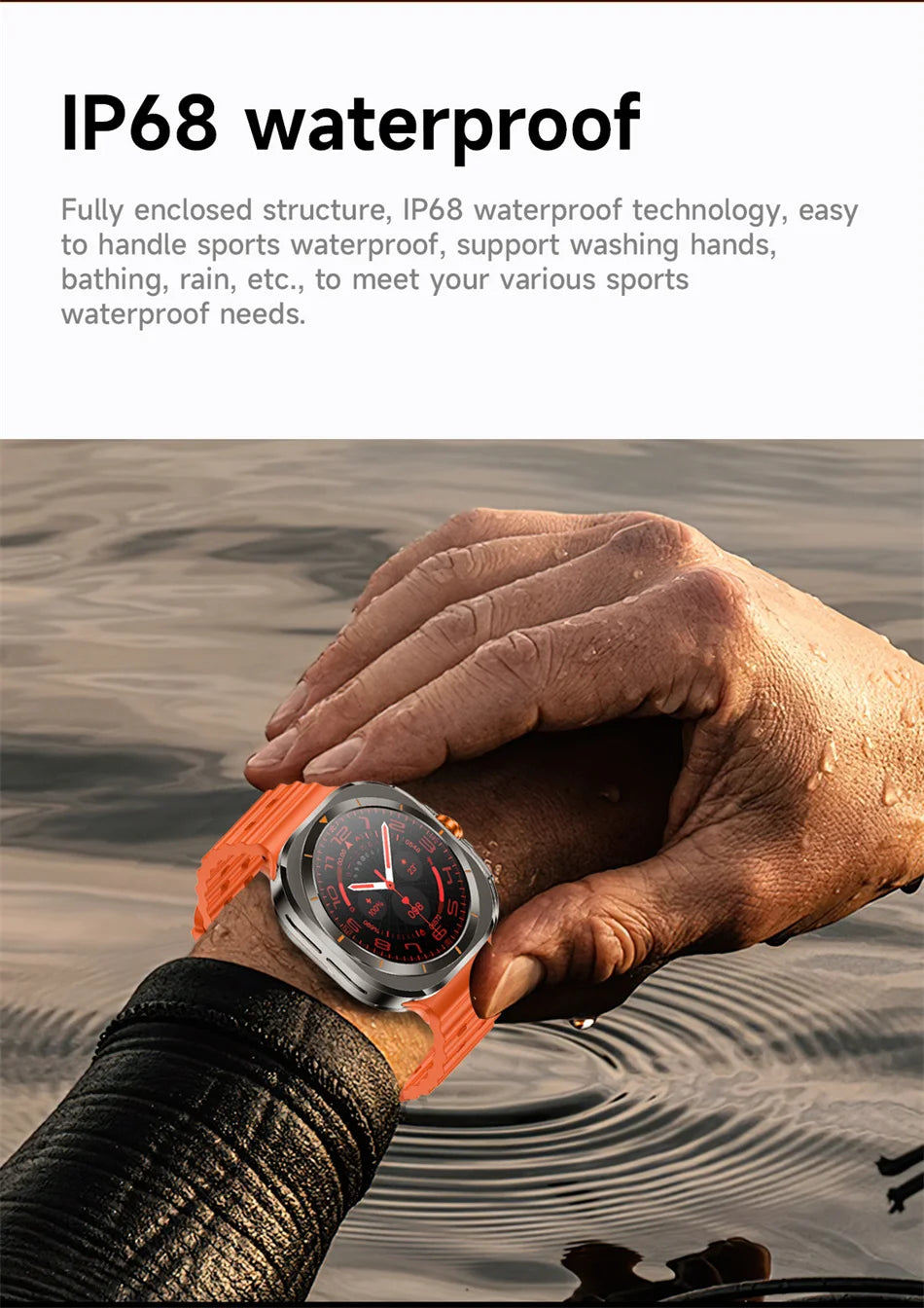 Outdoor GPS NFC Compass 47MM 1.46 Inch HD Screen Smart Watch Men Women GPS Sports Track Bluetooth Call Smart Watch Man 2024 New