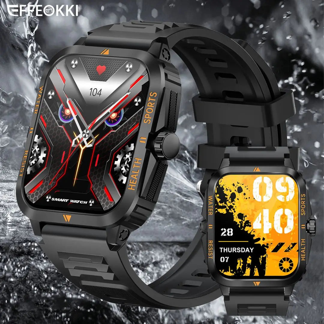 2024 Ultra Resistant Military Smartwatch Consumer Electronics Blood Pressure Measurement Outdoor Smart Watch For Man