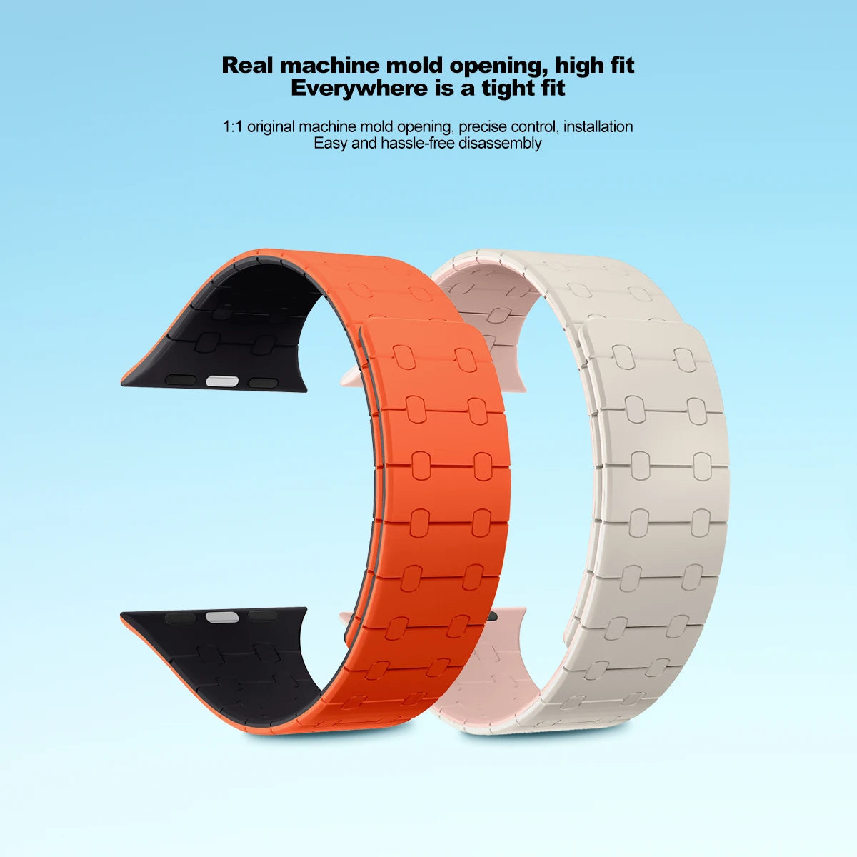 Silicone Magnetic Strap for Apple Watch Band Ultra 2 49mm 44mm 40mm 42mm 41mm 45mm Bracelet IWatch Series 9 8 7 6 SE 5 4 Correa