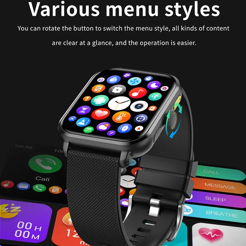 2024 New Original Watch 9 Series AMOLED HD Screen Smart Watch Men GPS Sports Tracker Bluetooth Call Blood Sugar smartwatch Women