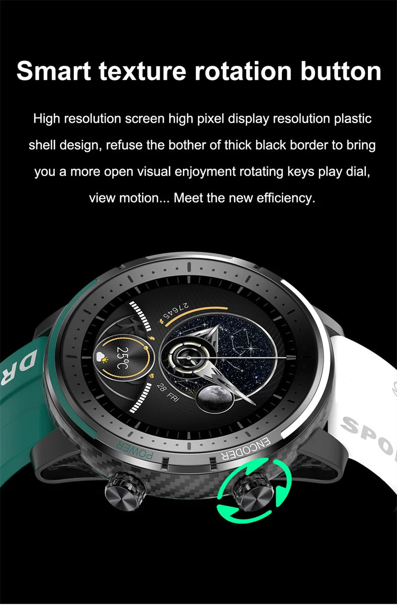 ChiBear For Huawei Xiaomi Smart Watch Men GPS Trajectory Sport Heart Rate Tracker Waterproof Bluetooth Call Smartwatch 2024 New