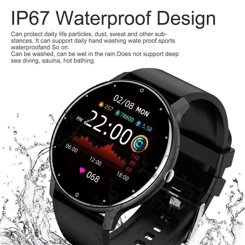 2024 Smart Watch Men Women Bluetooth Call Sleep Health Monitor Smart Watch Sport GPS Track Tracking Smartwatch For Android IOS