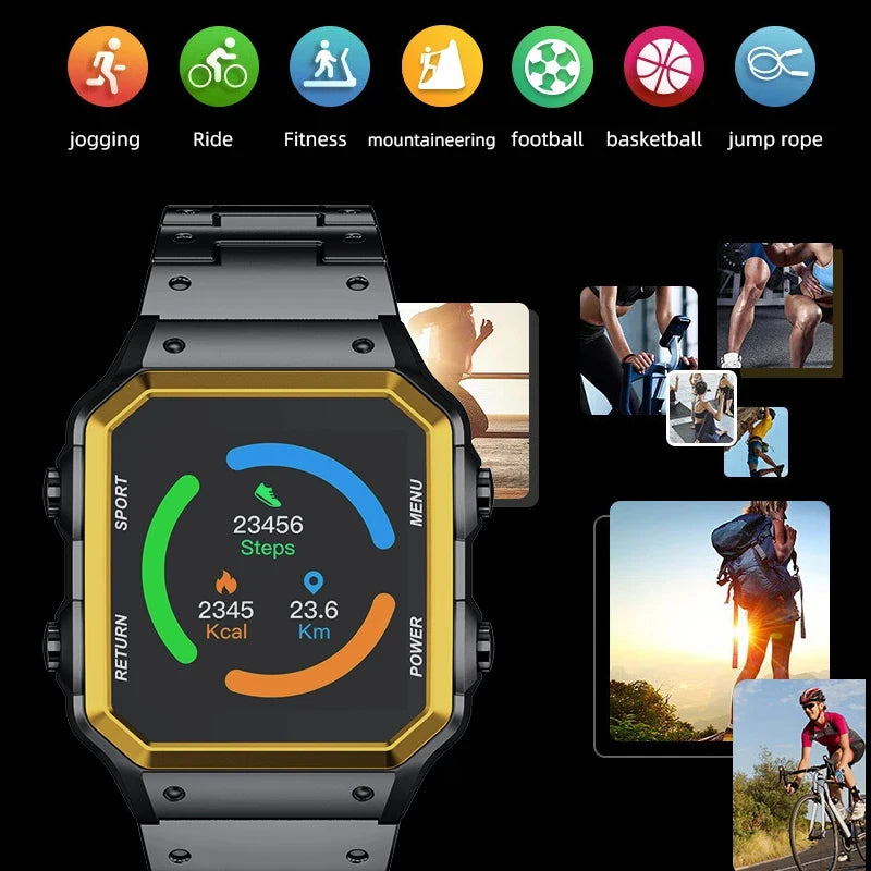 2024 Smart Watch Man mens Women smartwatch Big Touch Screen Bluetooth Answer Call For Iphone Android Xiaomi Phones Lover Gifts