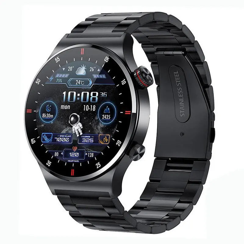 2024 New QW33 Bluetooth Call Smart Watches for Men Large HD Screen Step Counting Sports Fitness Tracker Waterproof Smartwatch