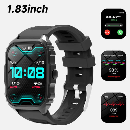 2024 SmartWatch Android Phone 1.83" Color Screen Full Touch Custom Dial Smart Watch Women Bluetooth Call Smart Watch Men NEW