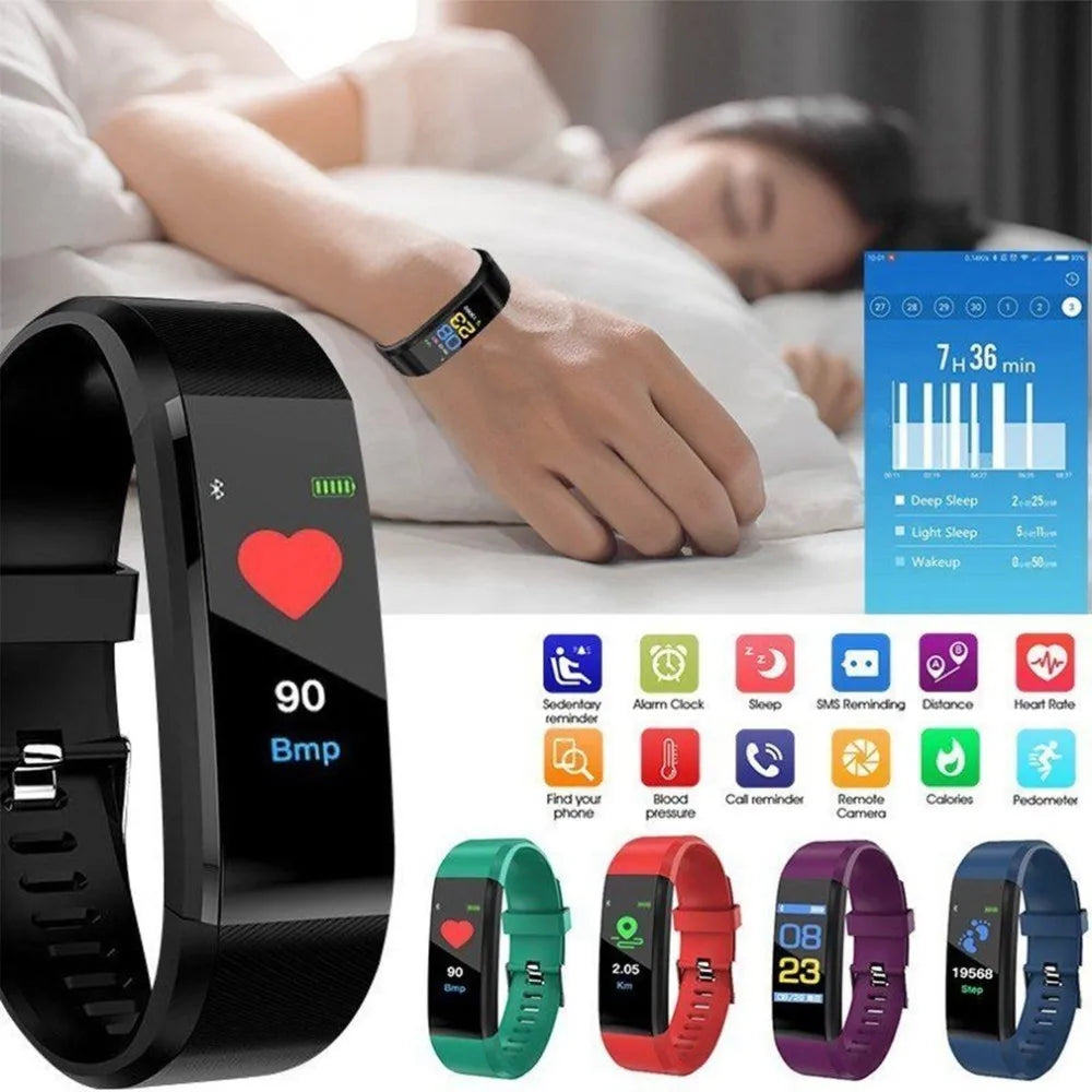 Health Bracelet Heart Rate Blood Pressure Smartwatch Fitness Tracker Smartband Wristband honor mi Band 3 fit bit Smart Watch Men