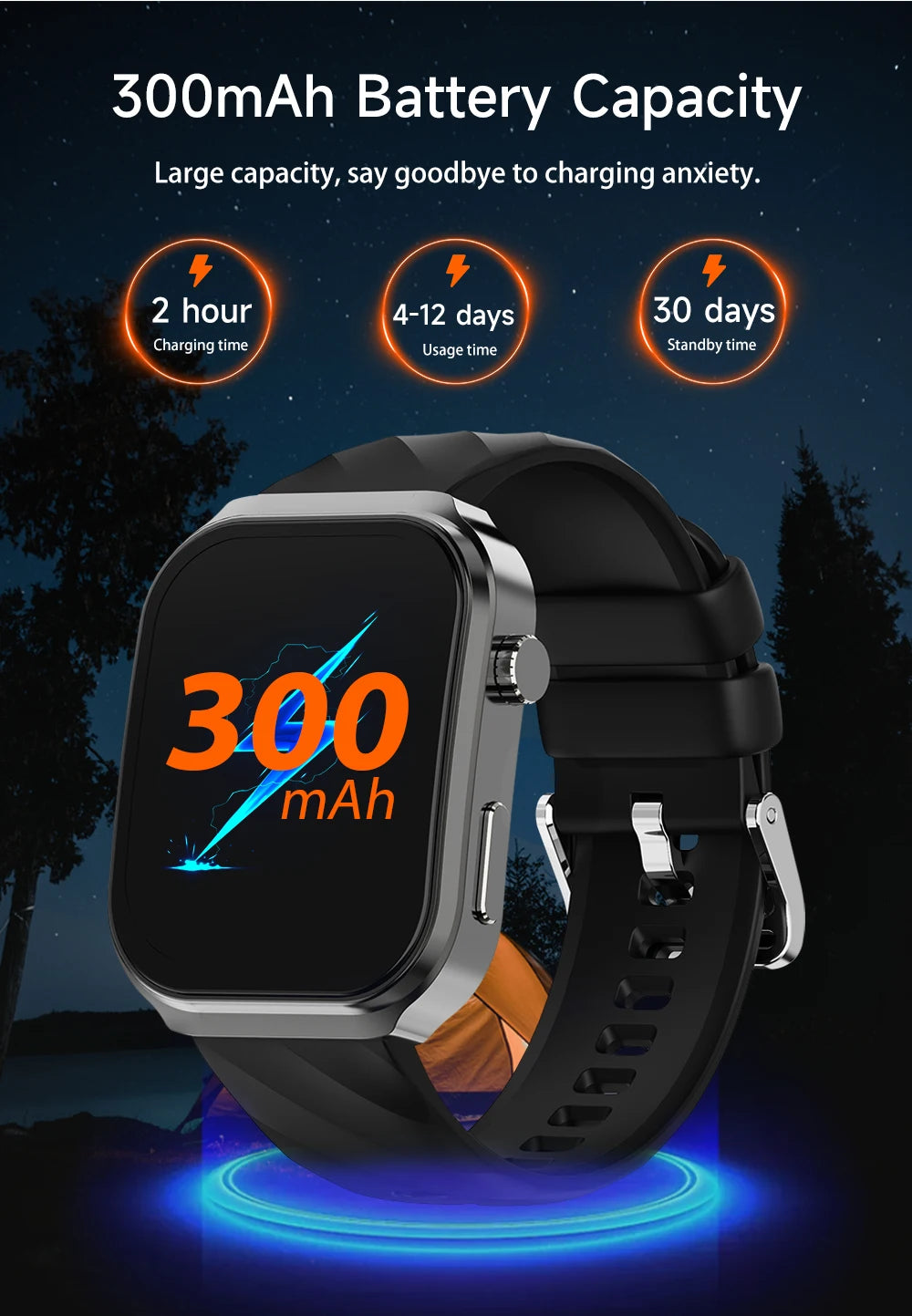 2024 New Men Smart Watch 2.1-inch 320 * 386 AOMLED Full Screen Touch Bluetooth Call Non Invasive Blood Sugar Women Smartwatches