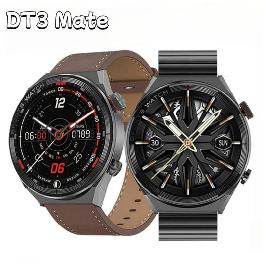 DT3 mate 1.5 ''454*454 smart watch men NFC GPS Bluetooth call fitness waterproof sport wrist smartwatches 2024