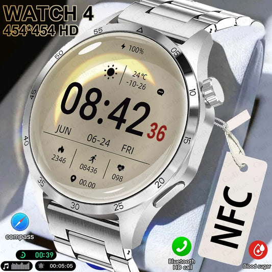 For Huawei Xiaomi Watch 4 PRO 2024 New GPS Sport Smart Watch Men AMOLED HD Screen IP68 Waterproof Bluetooth Call Smartwatch Man