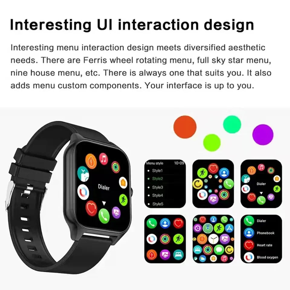 2024 New Bluetooth Call Smart Watch Women Music Fitness Sports Watch Sleep Monitor 1.83 Inch Full Touch Screen Women SmartWatch