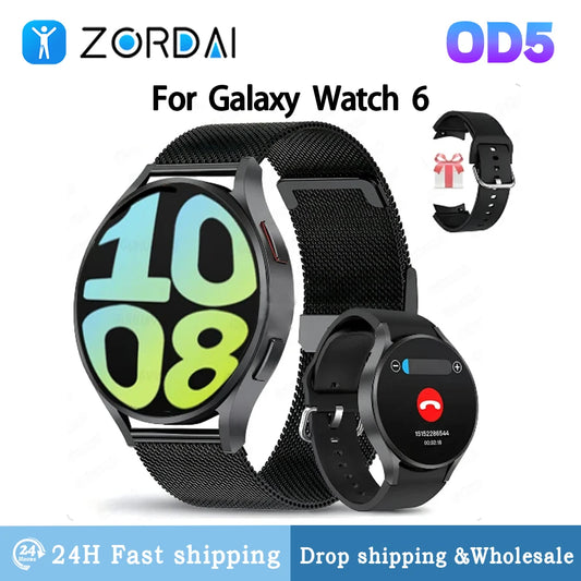 Zordai OD5 Smart Watch 2024 New For Galaxy Watch 6 BT Call ECG NFC Heart Rate IP68 Waterproof Sport Fitness Smartwatch for Men