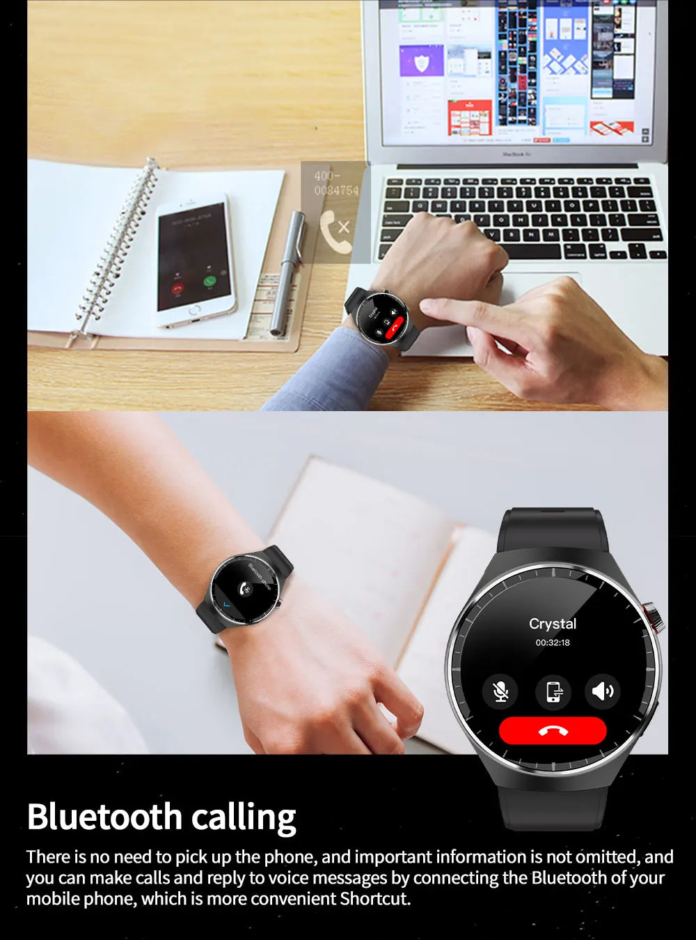 For HUAWEI GT4 Pro GPS NFC Smart Watch Men 360*360 AMOLED Screen Heart rate Bluetooth Call IP68 Waterproof Man Smartwatch 2024