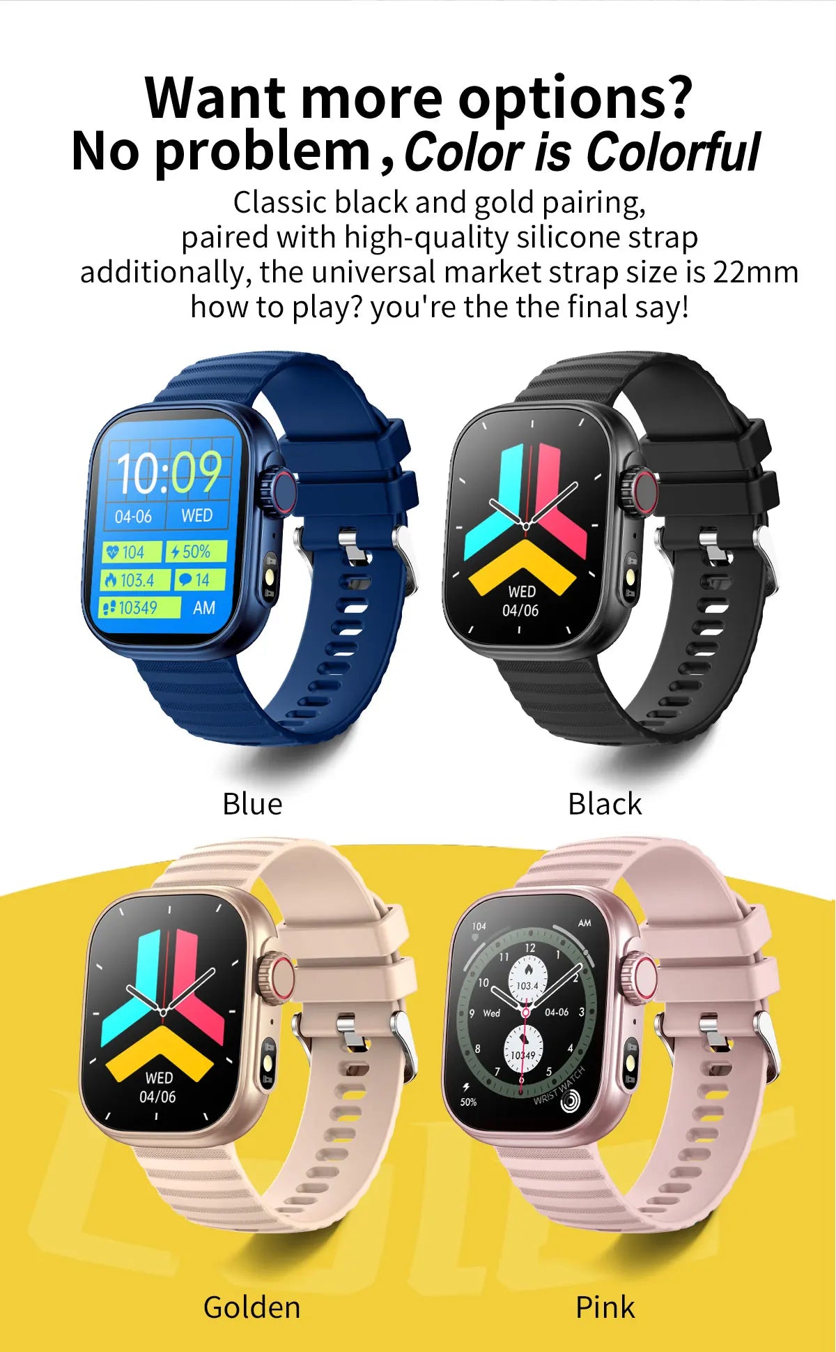 2024 New Smart Watch Men Full Touch Screen Sport Fitness Bracelet Bluetooth Call For Xiaomi HuaWei iPhone Smartwatch Women