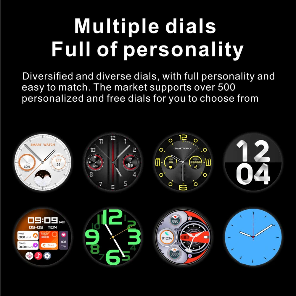 2024 New Blue Tooth Call Smart Watches Men 1.62'' HD Screen Compass Smartwatch NFC AI Voice Sports Fitness Waterproof Music