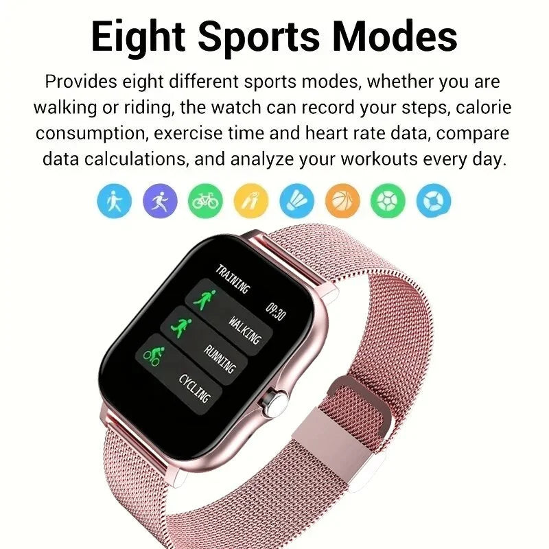 LIGE 2024 Smart Watch Women Bluetooth Call Voice Assistant Sports Fitness Bracelet Waterproof Smartwatch Men For Android IOS