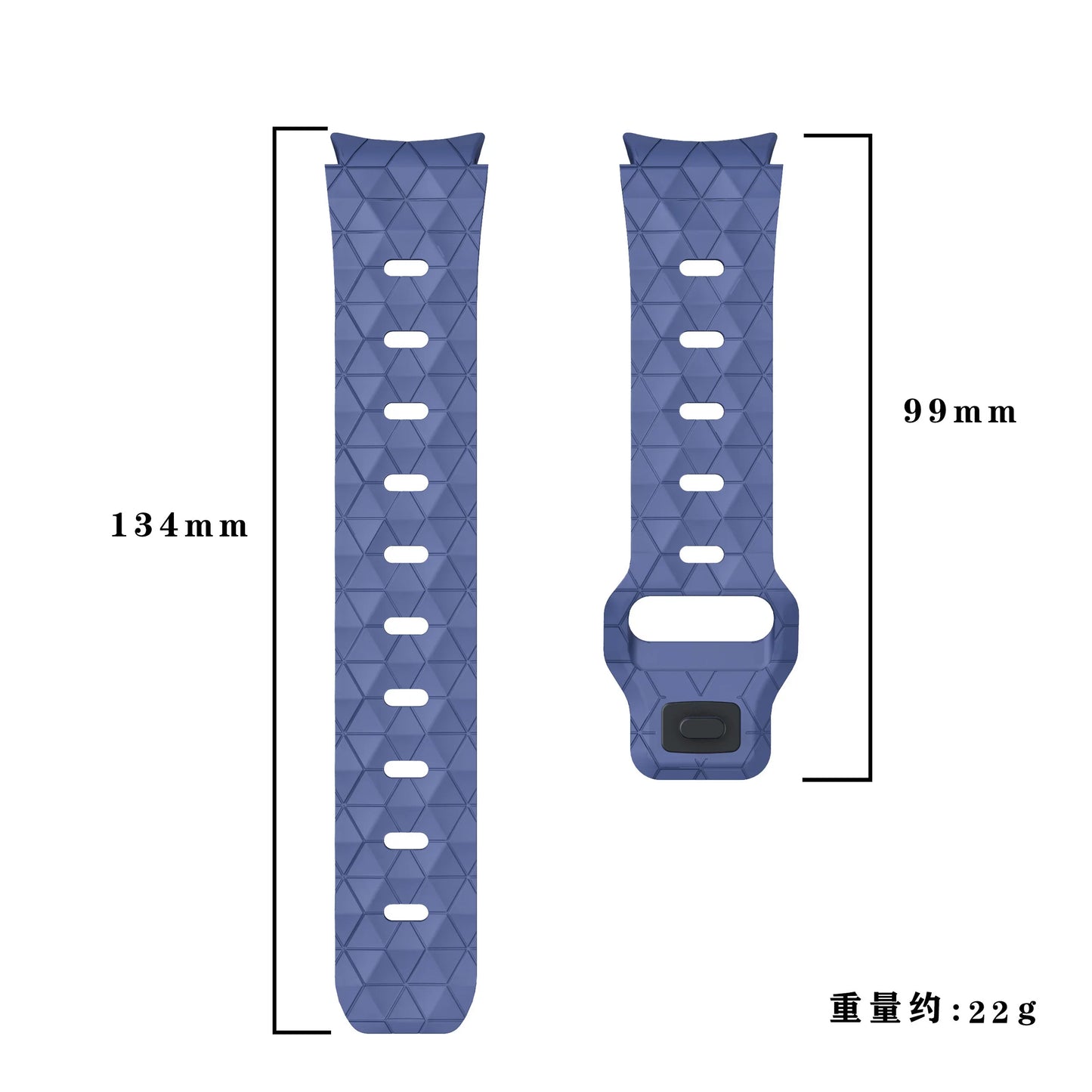 Silicone Strap for Samsung Galaxy Watch 7 6 5 4 44mm 40mm 45mm Football Pattern Wristband for Watch 6 4 Classic 47mm 43mm 46mm