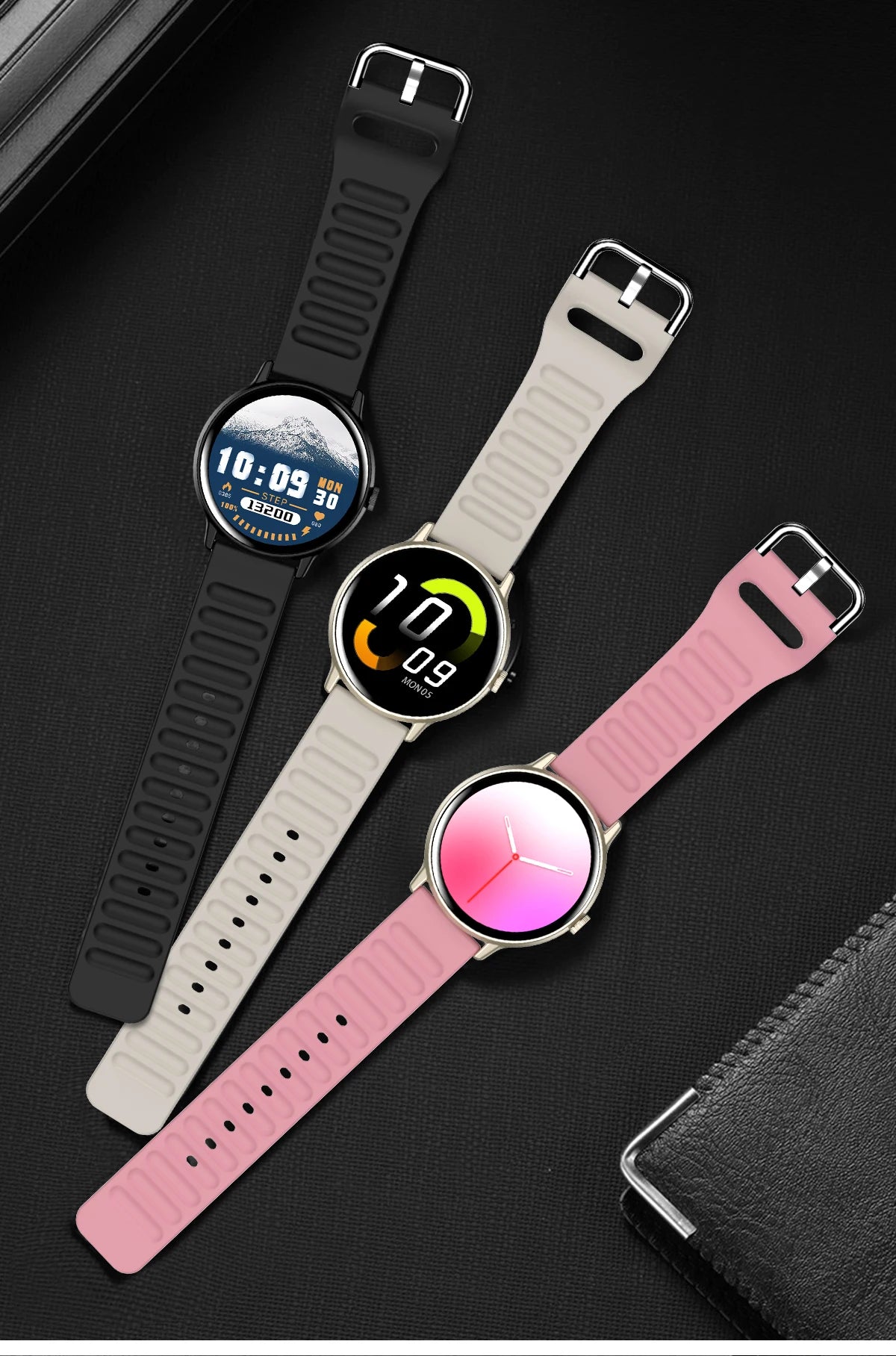 2024 New AMOLED Smart Watch HD Display Screen Bluetooth Calls Men Women Smartwatches Health Tracker Heart Rate Smartwatch