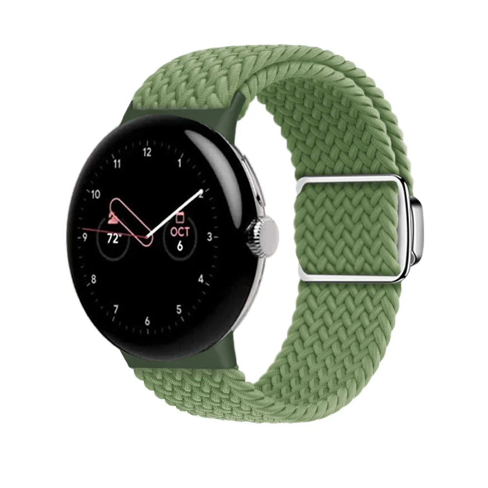 Nylon Braided Magnetic Strap for Google Pixel Watch 2 Band Replacement Belt Wristband Fabric Bracelet Pixel Watch 2 Accessories