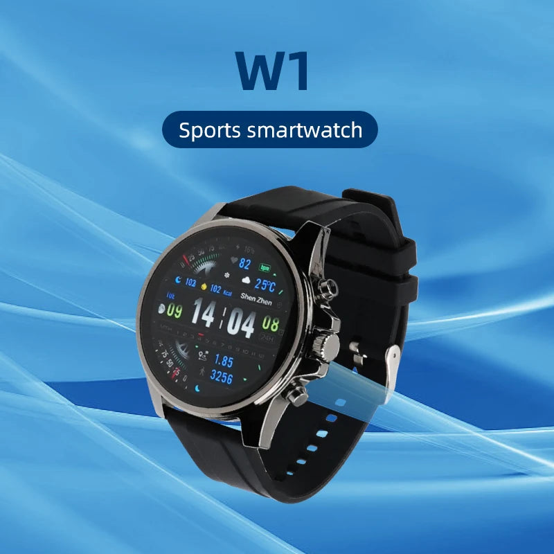 Hello W1 Amoled Screen Bluetooth Call Smartwatch Men Sports Voice Assistant Offline Music Smart Watch for Android IOS 2024