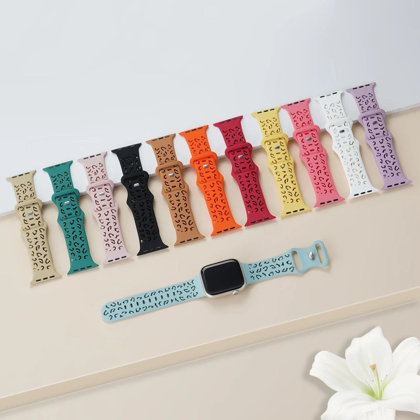 Dog Paw Silicone Strap for Apple Watch Band 44mm 41mm 42mm 40mm 49 45 38 Correa Bracelet iWatch Series Ultra 2/9/8/7/6/5/4/3/SE