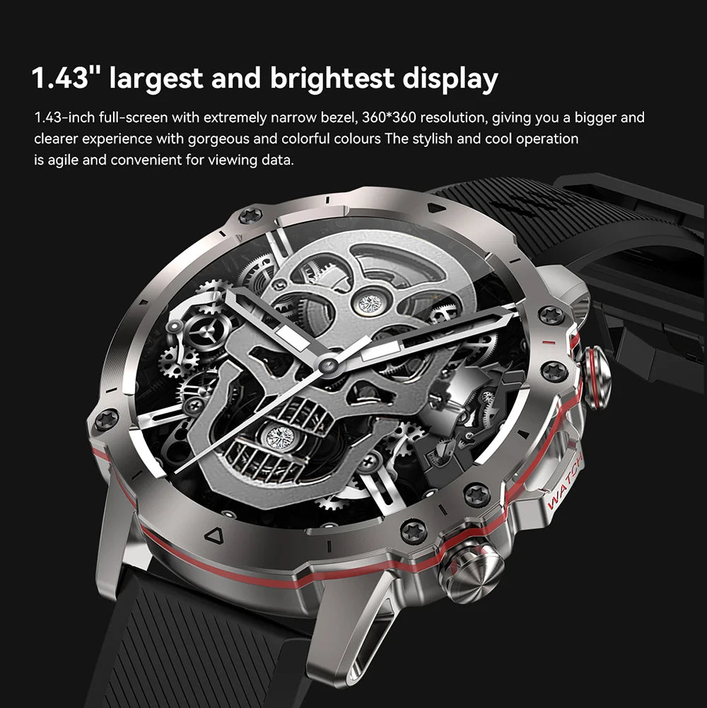 2024 New Military Multi Sports Smart Watches Men Heart Rate Monitor Bluetooth Call Waterproof Smartwatch for Xiaomi Android IOS