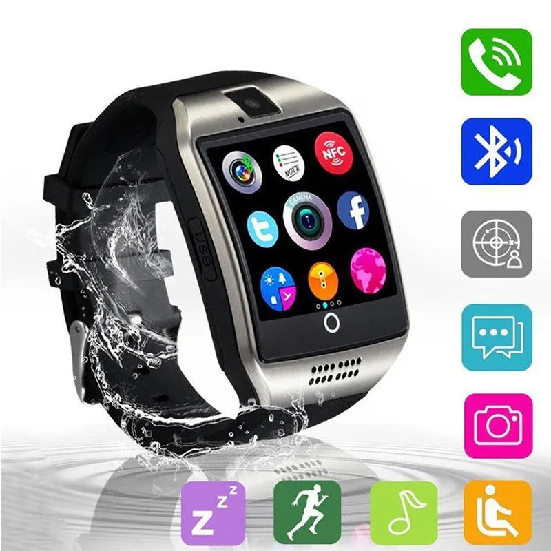 Reloj Q18 Smart Phone Watch Men Women Dail Call Phone With Sim Camera Sport Waterproof Pedometer Smartwatch 2024 For Android ios