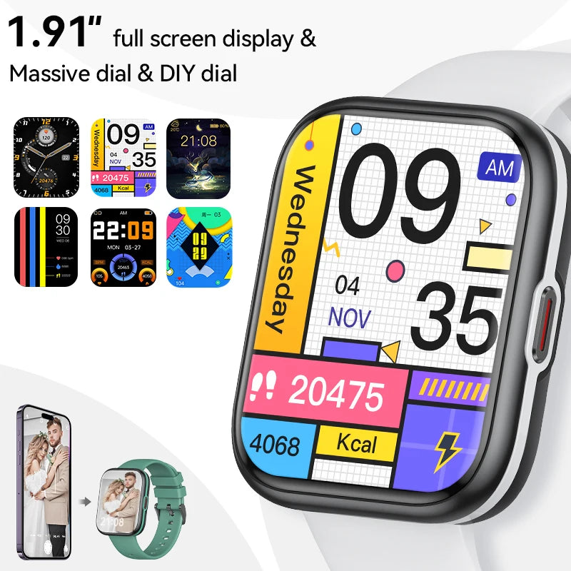 LIGE NFC Smart Watch Waterproof Men Women Bluetooth Call Smartwatch Heart Rate Sports Fitness Tracker Watch For Android IOS 2024