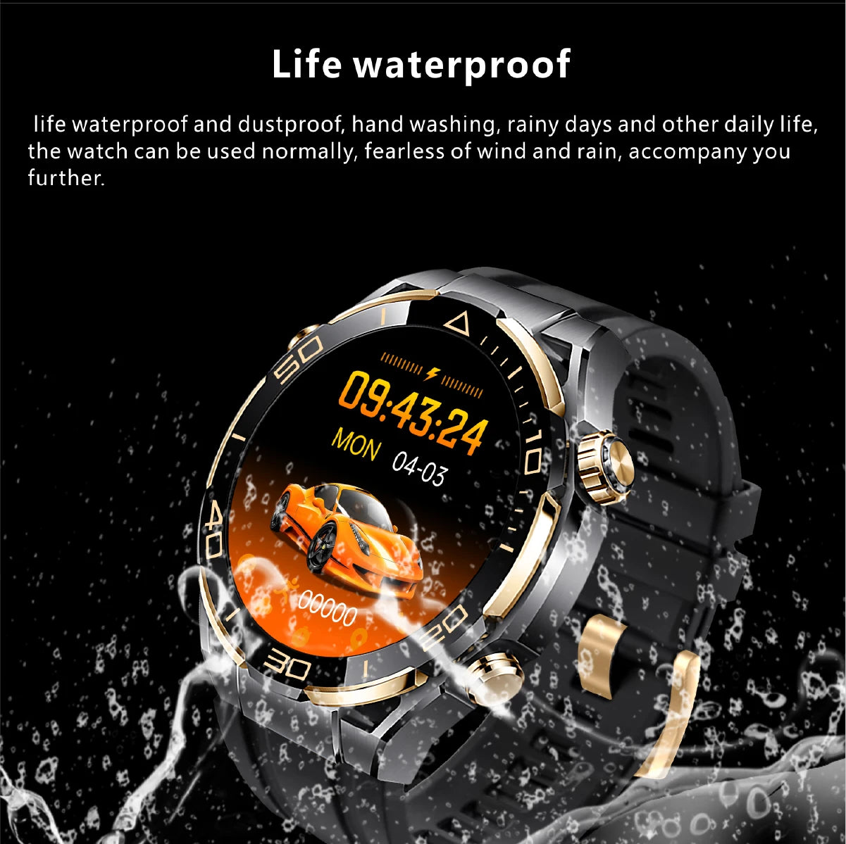 2024 Smart Watch Men 4GB ROM Bluetooth Call NFC IP68 Waterproof GPS Track AI Voice Assistant Women Smart Watch For Huawei Xiaomi