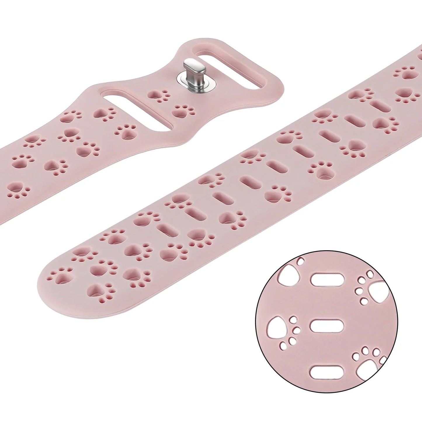 Dog Paw Silicone Strap for Apple Watch Band 44mm 41mm 42mm 40mm 49 45 38 Correa Bracelet iWatch Series Ultra 2/9/8/7/6/5/4/3/SE